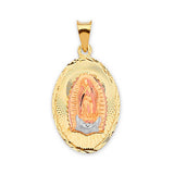 Guadalupe Pendant in 14K Tri-Color Gold