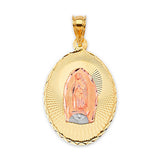 Guadalupe Pendant in 14K Tri-Color Gold