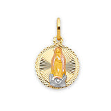 Guadalupe Pendant in 14K Tri-Color Gold