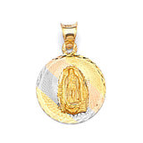 Guadalupe Pendant in 14K Tri-Color Gold