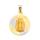 Guadalupe Pendant in 14K Tri-Color Gold