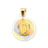Guadalupe Pendant in 14K Tri-Color Gold