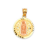 Guadalupe Pendant in 14K Two-Tone Gold