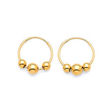 Hoop Earrings in 14K Gold