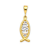 Pendant in 14K Two-Tone Gold