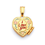 Locket Ladies Pendant in 14K Gold