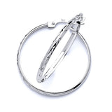 Hoop Earrings in 14K White Gold