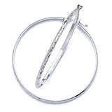 Hoop Earrings in 14K White Gold