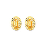 Guadalupe Stud Earrings in 14K Gold and Butterfly Backing