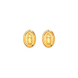 Guadalupe Stud Earrings in 14K Gold and Butterfly Backing