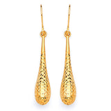 Teardrop Earrings in 14K Gold