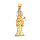 Saints Pendant in 14K Two-Tone Gold