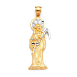 Saints Pendant in 14K Two-Tone Gold