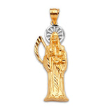 Saints Pendant in 14K Two-Tone Gold