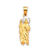Saints Pendant in 14K Two-Tone Gold