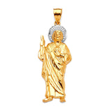 Saints Pendant in 14K Two-Tone Gold