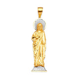 Saints Pendant in 14K Two-Tone Gold