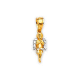Angel Ladies Pendant in 14K Two-Tone Gold