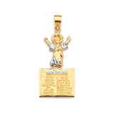 Divino Niño Pendant in 14K Two-Tone Gold