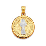 Saints Pendant in 14K Two-Tone Gold
