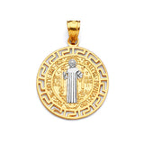 Saints Pendant in 14K Two-Tone Gold