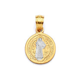 Saints Ladies Pendant in 14K Two-Tone Gold