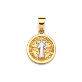 Saints Ladies Pendant in 14K Two-Tone Gold