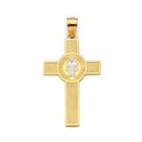 Saints Pendant in 14K Two-Tone Gold