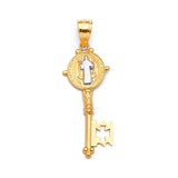 Saints Pendant in 14K Two-Tone Gold