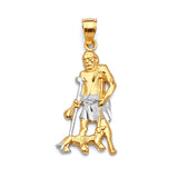 Saints Pendant in 14K Two-Tone Gold
