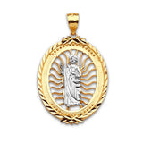 Saints Pendant in 14K Two-Tone Gold