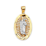 Saints Pendant in 14K Two-Tone Gold