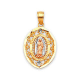 Guadalupe Pendant in 14K Tri-Color Gold