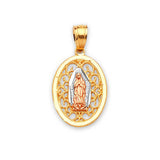 Guadalupe Pendant in 14K Tri-Color Gold