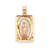 Guadalupe Pendant in 14K Tri-Color Gold