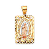 Guadalupe Pendant in 14K Tri-Color Gold