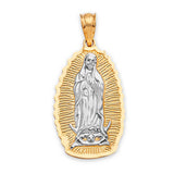 Guadalupe Ladies Pendant in 14K Two-Tone Gold