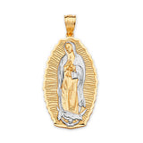 Guadalupe Ladies Pendant in 14K Two-Tone Gold