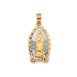 Guadalupe Ladies Pendant in 14K Two-Tone Gold