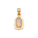 Guadalupe Ladies Pendant in 14K Tri-Color Gold
