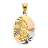 Guadalupe Pendant in 14K Tri-Color Gold