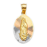 Guadalupe Pendant in 14K Tri-Color Gold