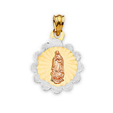 Guadalupe Pendant in 14K Tri-Color Gold