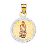 Guadalupe Pendant in 14K Tri-Color Gold