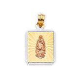 Guadalupe Pendant in 14K Tri-Color Gold