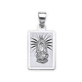 Guadalupe Pendant in 14K White Gold