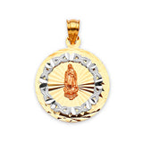 Guadalupe Pendant in 14K Tri-Color Gold