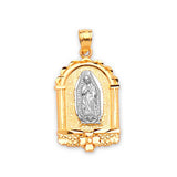 Guadalupe Ladies Pendant in 14K Two-Tone Gold