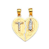 Guadalupe Breakable Pendant in 14K Two-Tone Gold