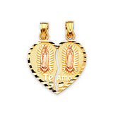 Guadalupe Breakable Pendant in 14K Two-Tone Gold